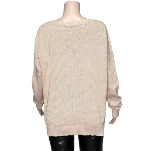 EMERSON FRY Carolyn Organic Cotton Sweater, Muted Clay Organic, Small Pink