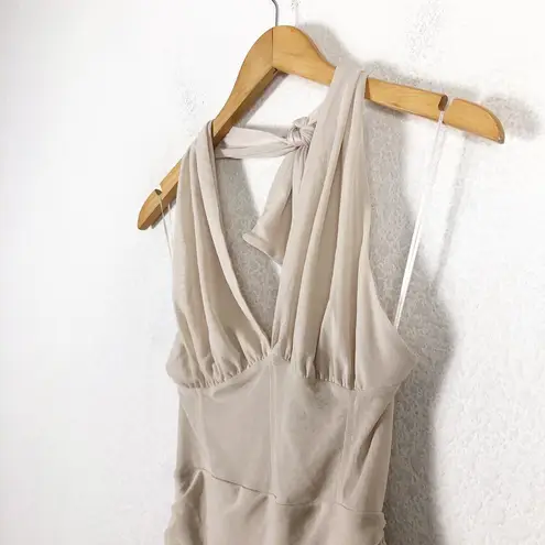 ZARA  Draped Tulle Mini Dress Size Small Halter Two Way Corset Stretch Cocktail