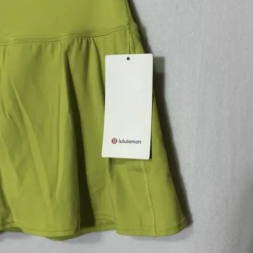 NEW Lululemon Yellow Serpentine Align High Rise Skirt Women's Size 8 Pickleball