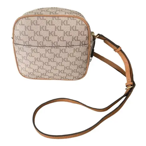 Karl Lagerfeld Paris Signature Patches Crossbody Camera Bag