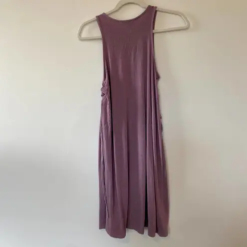 American Eagle Women’s  Soft & Sexy Tank Dress W/ Side Tie Detail Size XS Purple