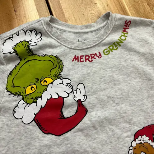 Dr. Seuss The Grinch “Merry Grinchmas” Christmas Sweatshirt XS | Max Dog Graphic