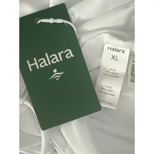 Halara Softlyzero Airy Crossover Ruched Lace Up Bodycon Dress UPF50+ XL NWT