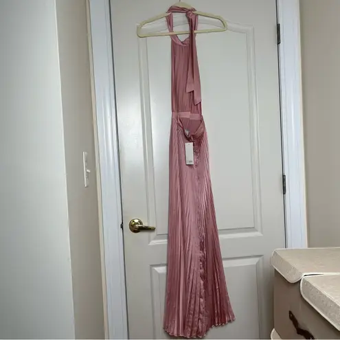 NWT L’IDEE Renaissance Pleated Gown in Light Pink Size AU 6
