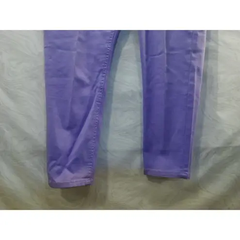 Liverpool Womens Abby Ankle Skinny Jeans Lavender Size 12P