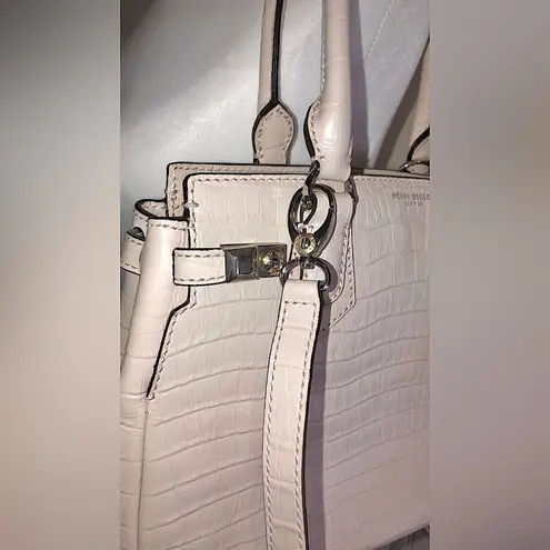 Henri Bendel CARLYLE Crocodile Leather Top Handle Crossbody Strap Mint Condition