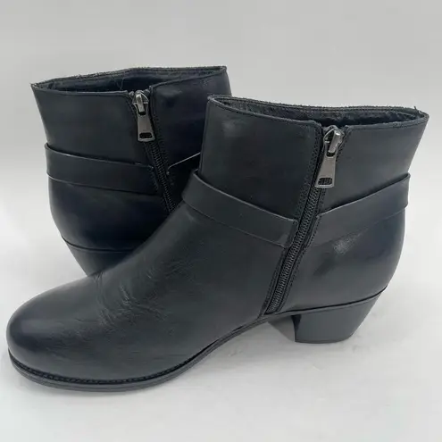 PROPET Topaz Boots Size 8.5 X(2E) Extra Wide New Womens Ankle Boot Leather NWOT Black