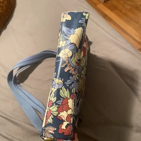 Sakroots Floral Multi Zippered Pocket Crossbody Purse