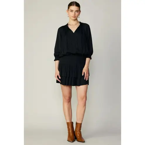 Current Air Aurelie Pleated Dress Black EUC Size M