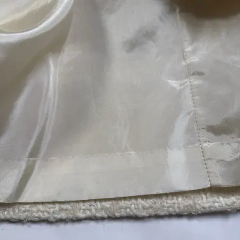 Vintage Retro 1960’s Union Made Long Tweed Jacket Overcoat Sz L Cream Size L