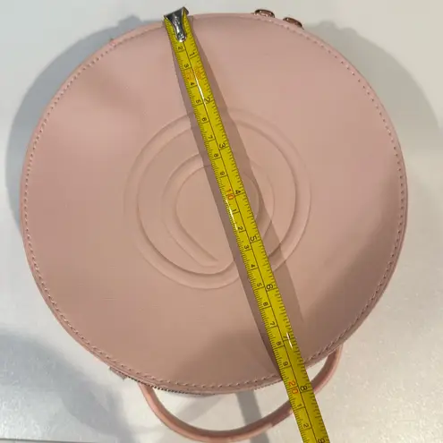 Monat Pink Circle Top Handle Cosmetic Toiletry Bag