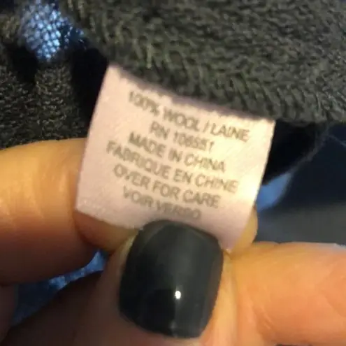 Calypso St. Barth Women’s Short-sleeve Wool Dress Blue/Grey Snap Closure Size M