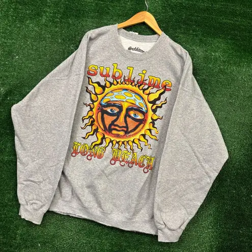 Sublime 40oz to Freedom Rock Band Oversized Crewneck Sweater Size S/M