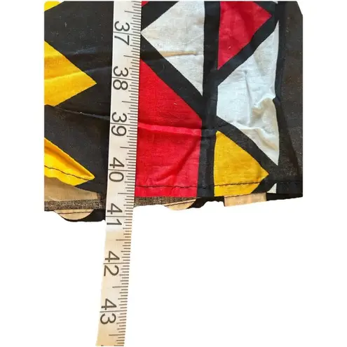 African Print Maxi Skirt Elastic Waist Bold Colors Tribal Ethnic Festive Sz XL