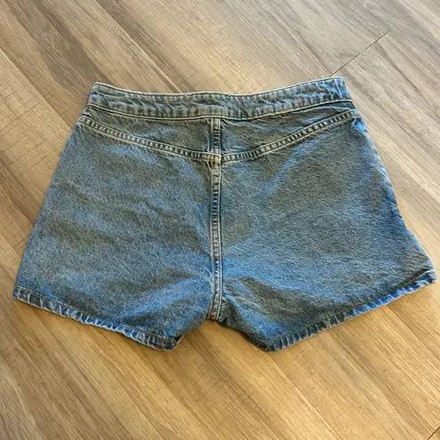 Urban Outfitters Denim Shorts Skort Button Front Side