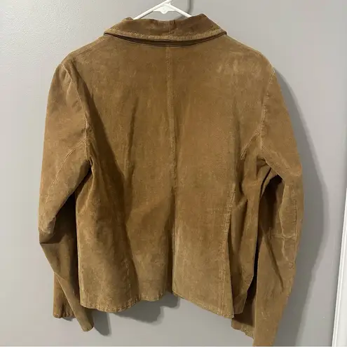 kim rogers Tan Suede Blazer