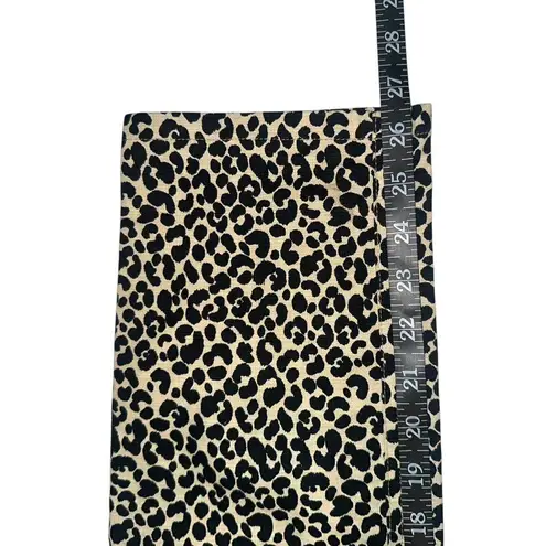 A.P.C. Leopard Print Black and Cream Cropped Pants 38 Size undefined