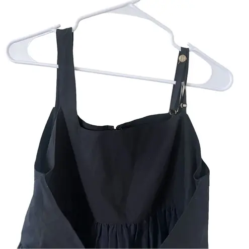 Proenza Schouler Black Cotton Silk Mini Dress