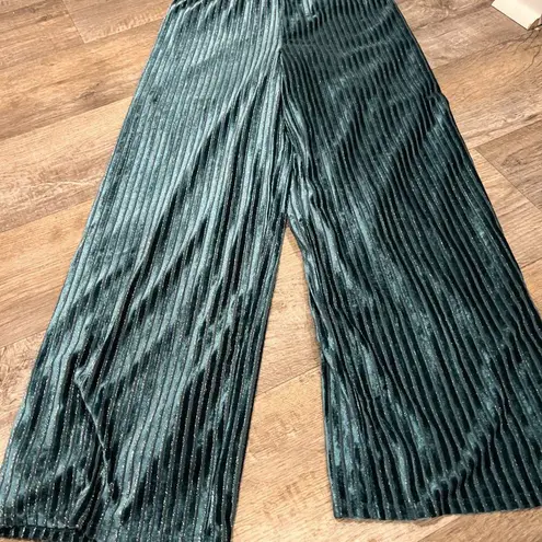 House of Harlow Velvet Pants with Metallic Shimmer Small