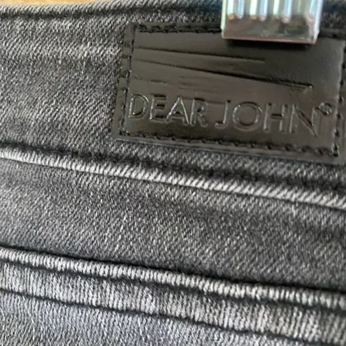 Dear John Black Skinny Crop Jeans With Side Stripe Size 27