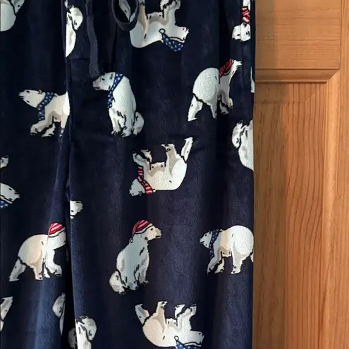 Navy Polar Bear Pajama Pants Size Small Unisex NEW Blue