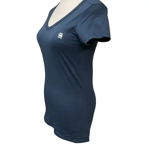 G-Star Eyben Slim Fit Short Sleeve Round Neck T-Shirt Sartho Blue Size XS NWT