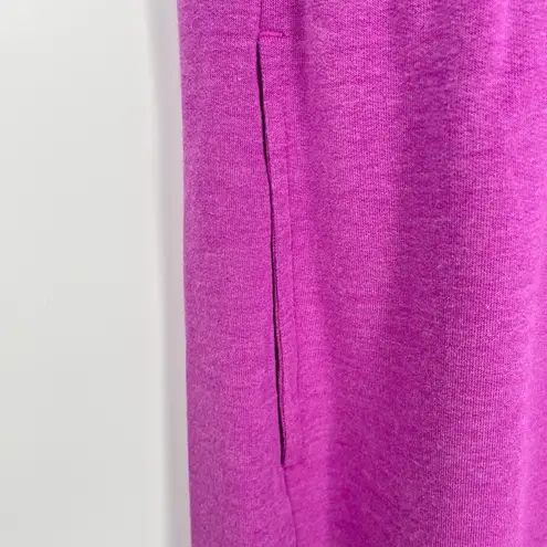 Lou and Grey Women's Scoop Neck Sleeveless Fushia Terry Romper W/ Pockets Large Purple Size XS