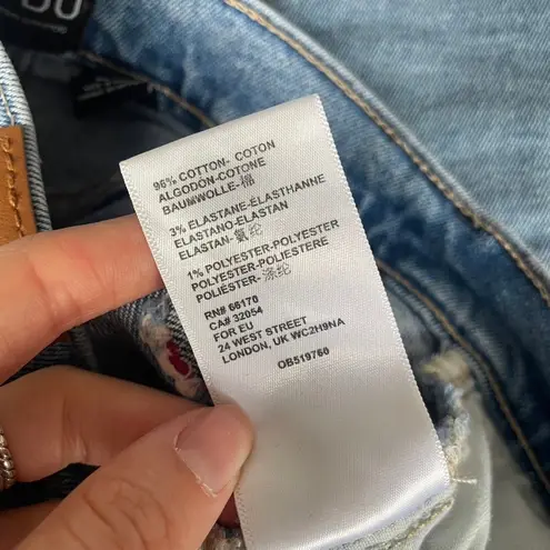 BDG Urban Outfitters Girlfriend High Rise Cropped Jeans Light Wash Size 24 Blue