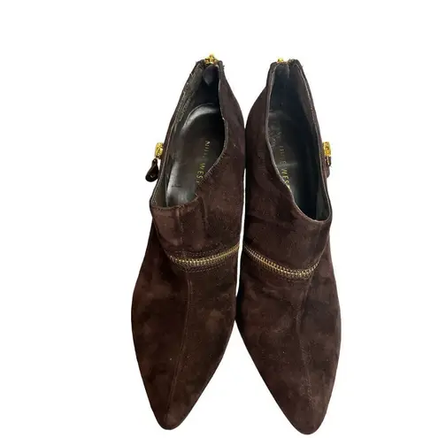 Nine West  Women's Shoes High Heel brown Suede Pumps Size 8m