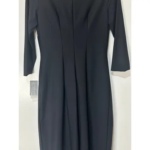 Alex Evenings V-Neck Evening Gown Black Size 8 NWT Elegant Special Occasion