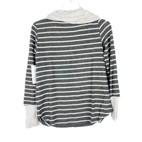 Pink Clover NWT Stitch Fix Plus Striped Cowl Neck Top Size Petite XS XSP NEW