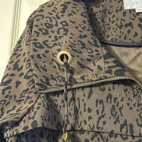 Erin London Leopard Print Jacket Large