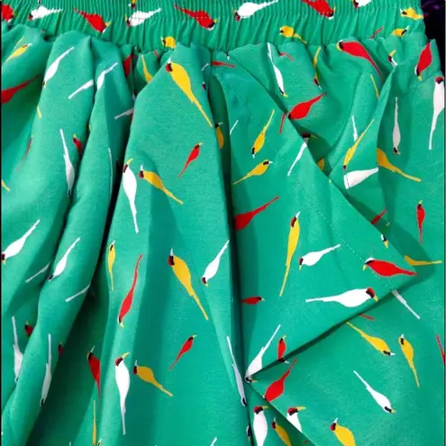 Pinkyotto NYC Womens Green Songbird Printed Casual Skort Shorts size XS