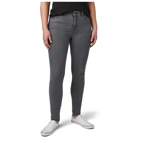 5.11 Britta Skinny Fit Denim Women's Silver Wash High Performance Jeans - 4L NWT