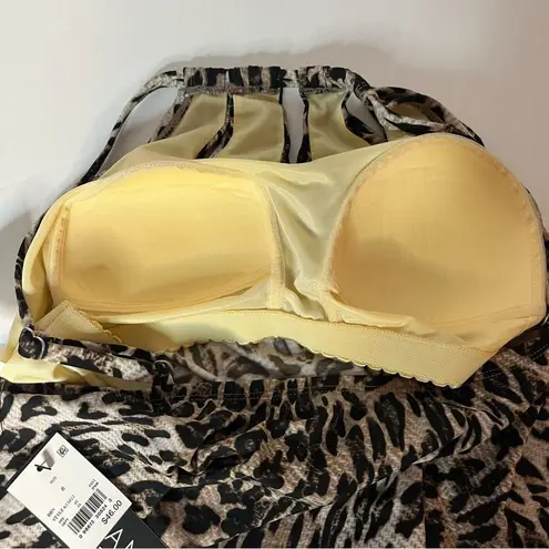 MiracleSuit Dreamsuit by Miracle Brands Leopard Print Slimming Flowy Tankini Swim Top 8 NEW!