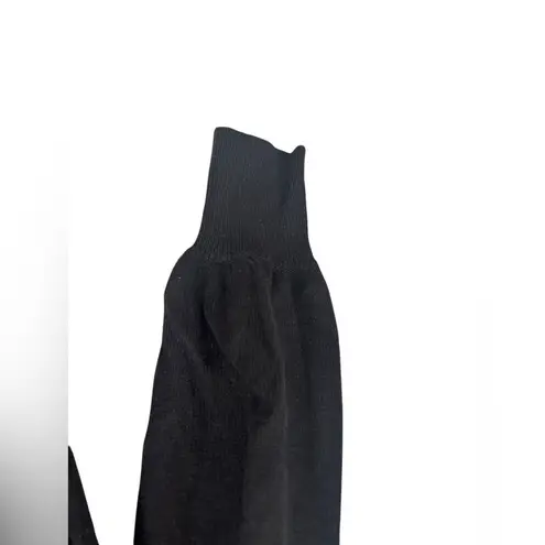 Ann Taylor Factory Black Wrap Front Knit Sweater XS Workwear Business Casual