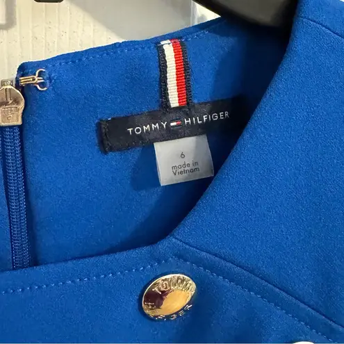 Tommy Hilfiger NWT  Sky Captain sleeveless gold button detail dress size 6