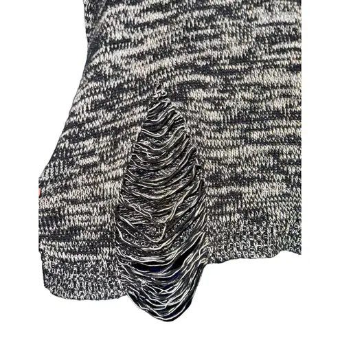 Gypsy Warrior Women’s Distroyed Sweater Tunic Distressed Goth Black Sz M Grunge