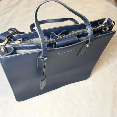 Aimee Kestenberg Mariah Triple Entry Tote Bag in Royal Navy Blue
