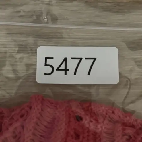 cj banks Sweater Womens 2X Pink Cardigan Open Front Crochet Preppy Boho Bohemian