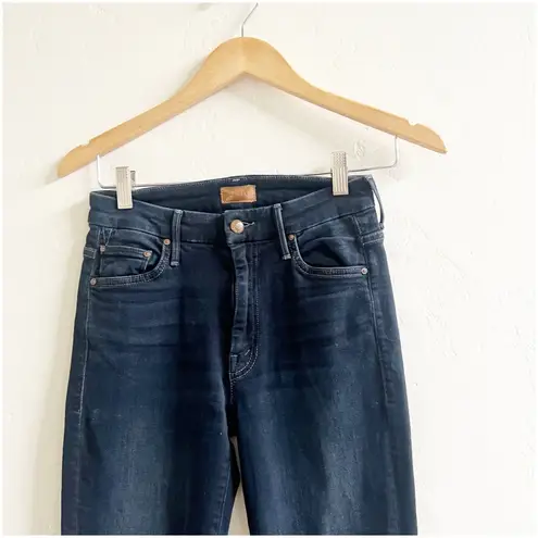 Mother Jeans Size 25 High Waisted Looker Ankle Jeans In Coffee, Tea Or Me Dark Blue