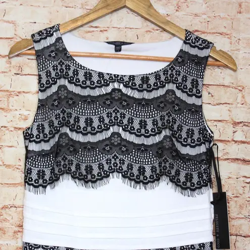 Felicity and Coco | White Black Lace Bodycon Dress
