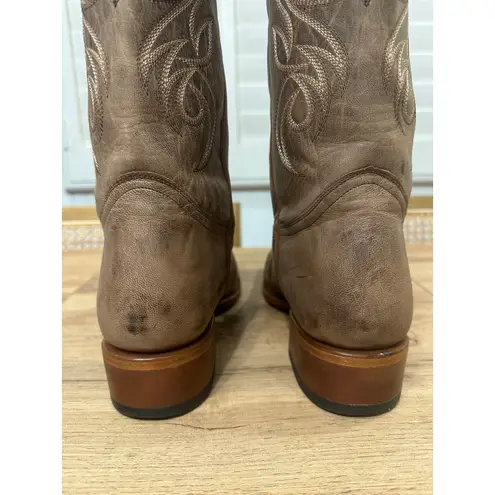 Shyanne Womens Darby Western Boots Brown Leather Size 11 NWOB Classic Square Toe