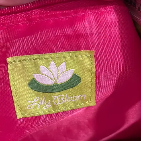 Lily bloom Pink and Blue Floral Tote Bag