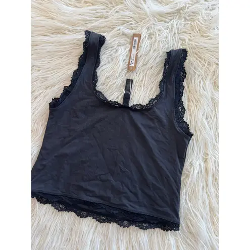 SKIMS Fits Everybody Lace Tank Onyx Size Medium