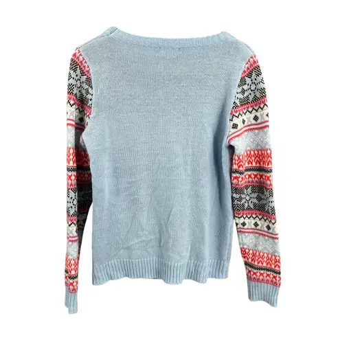 Self Esteem Sweater Weather Cat Ugly Christmas Sweater Fair Isle Womens Medium