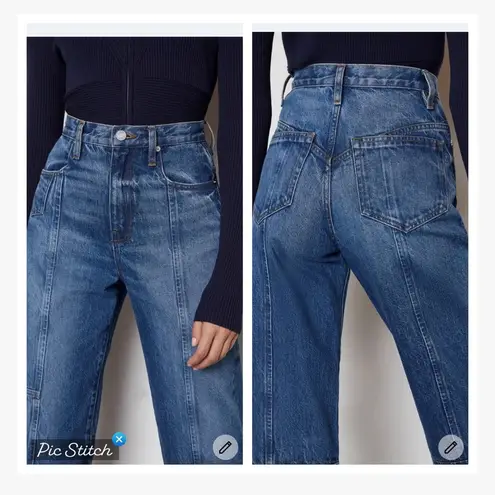 frame denim Frame Ultra High Rise Barrel Jeans in Longshore