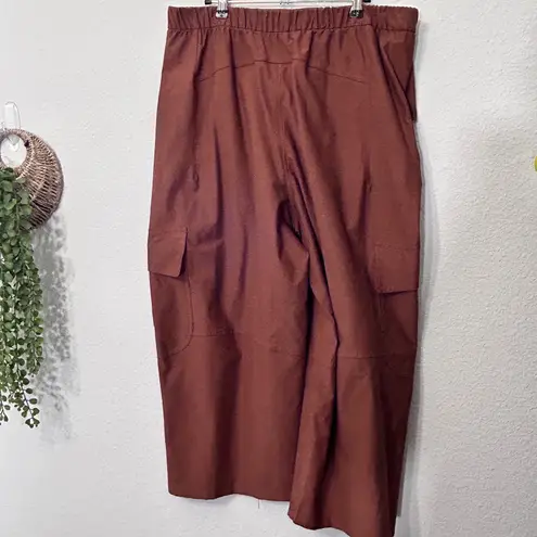Lululemon NEW  Utilitech Cargo Pocket High Rise Cropped Brown Pant Sz 33 XL Baggy thumbnail 4