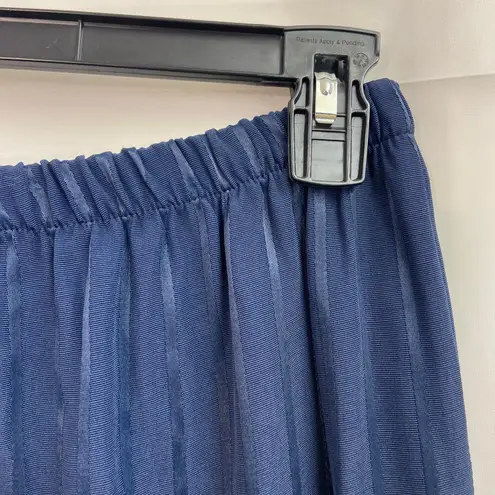 Vintage Whirlaway Frocks women's navy blue striped double breasted pantsuit 16P