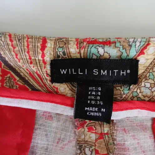 Willi Smith Women Paisley Print Short Size 4